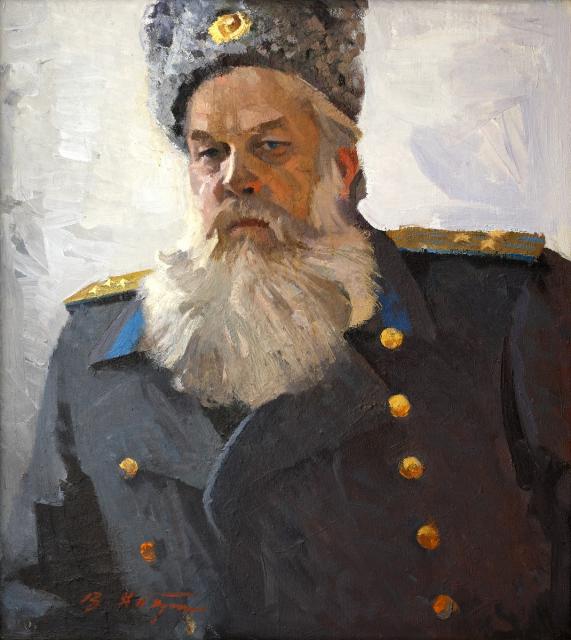 Хохрин В.П. Портрет полковника А.С.Лаврова. 1985 Хохрин В.П. Портрет полковника А.С.Лаврова. 1985